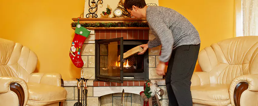 Rusted Metal Fireplace Restoration in Hinesville, Georgia